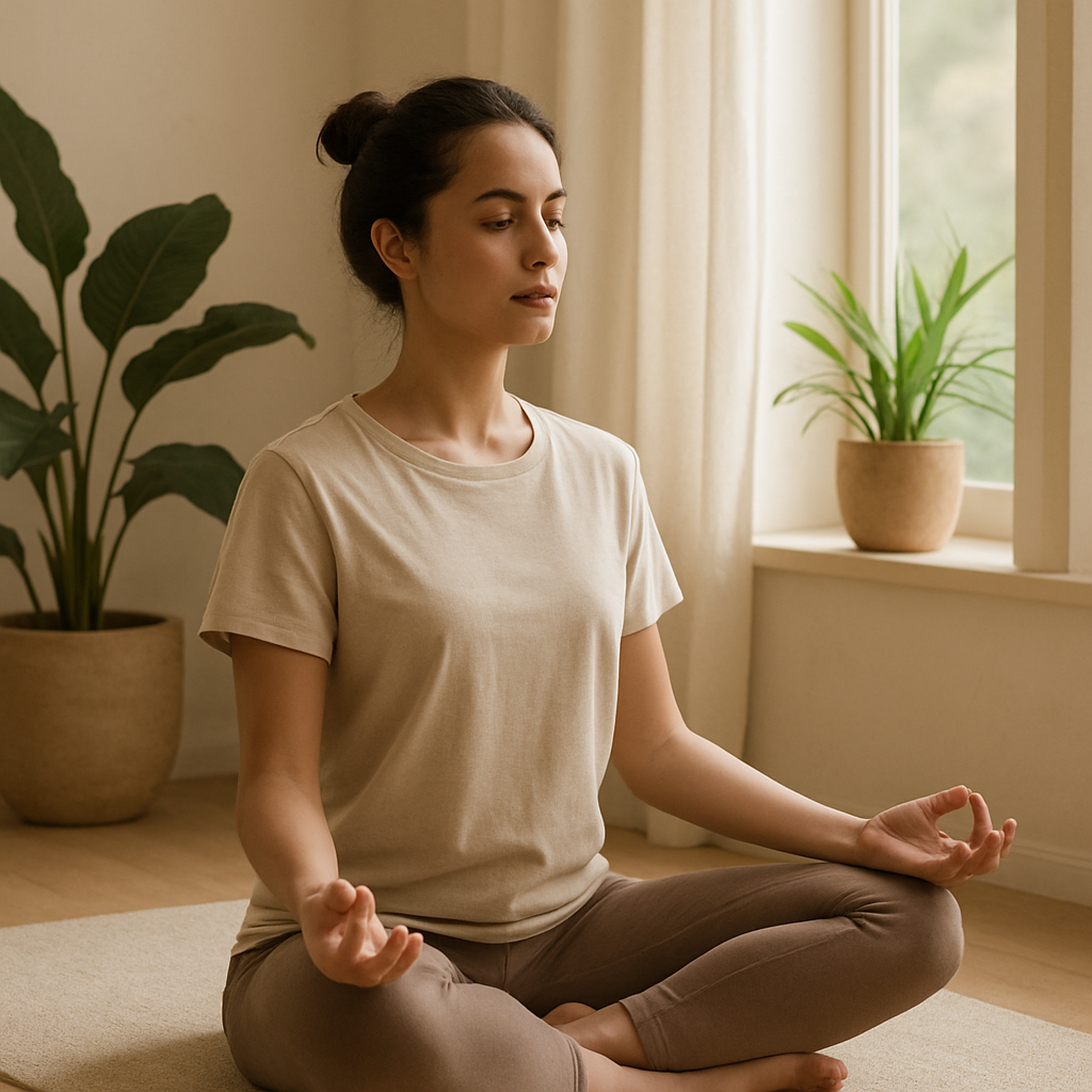 Meditation by a sunlit window